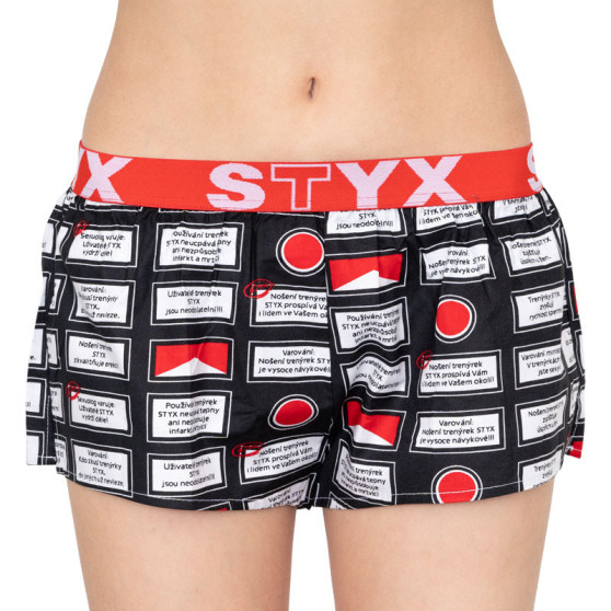 Dameshorts Styx kunst sport gummi advarsel (T553)