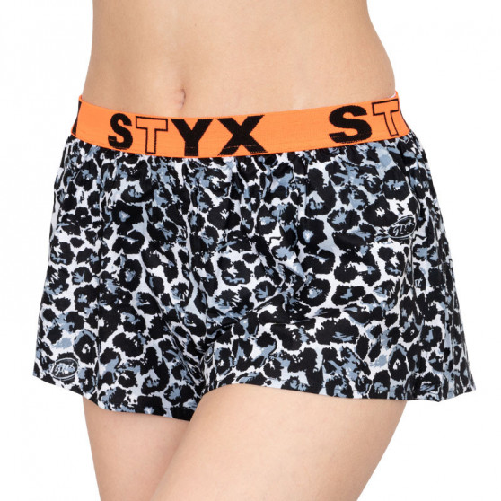 Dameshorts Styx art sport gummi cheetah (T551)