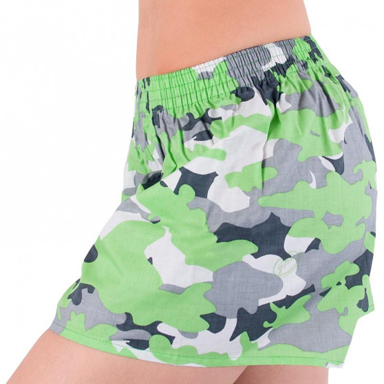 Dameshorts Styx art klassisk gummi green camouflage (K559)