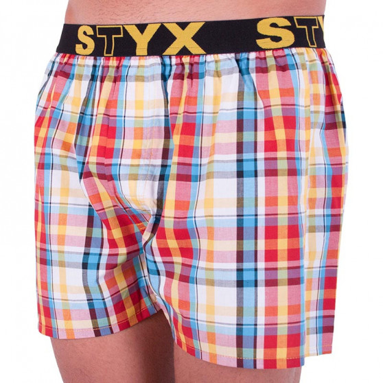 Boxershorts til mænd Styx sport gummi flerfarvet (B621)