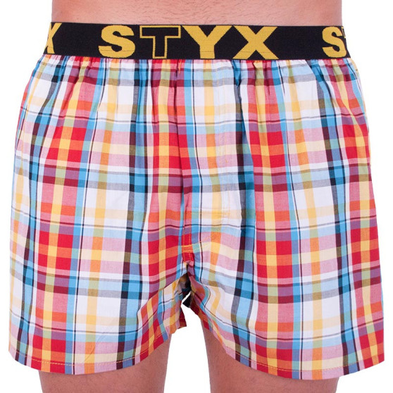 Boxershorts til mænd Styx sport gummi flerfarvet (B621)