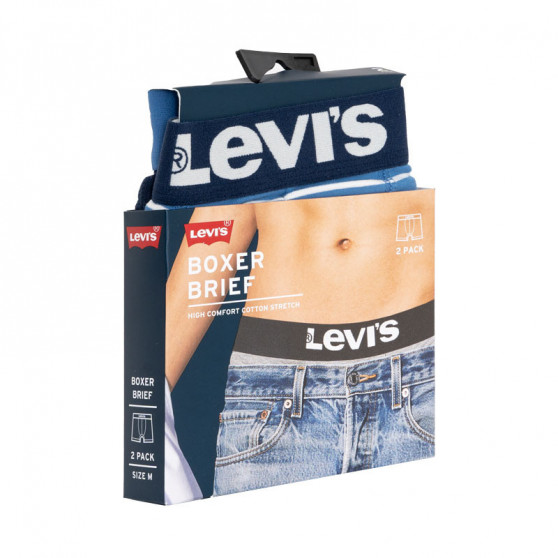 2PACK Boxershorts til mænd Levis blå (905011001 003)