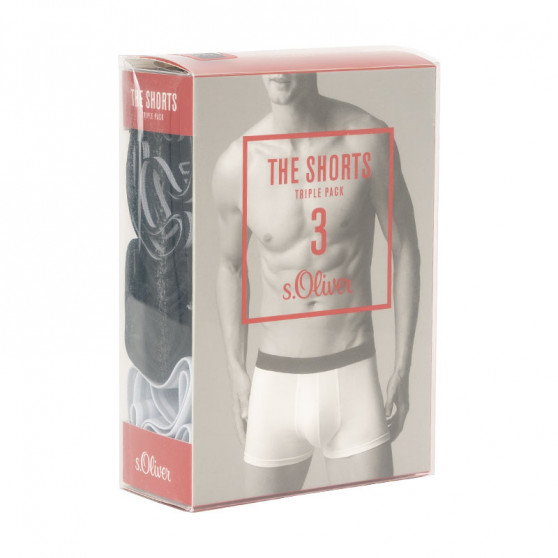 3PACK Boxershorts til mænd S.Oliver blå (26.899.97.5623.12L3)