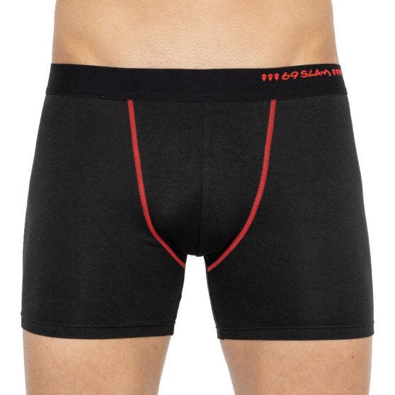 Boxershorts til mænd 69SLAM fit bamboo plain black