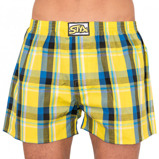 3PACK Boxershorts til mænd Styx klassisk gummi overstørrelse flerfarvet (E8040510)