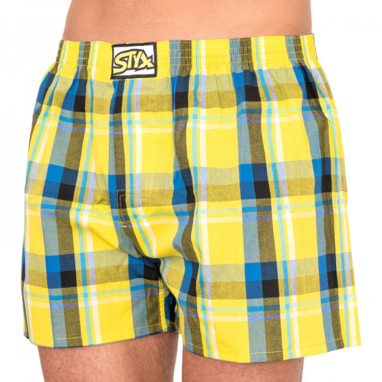 3PACK Boxershorts til mænd Styx klassisk gummi overstørrelse flerfarvet (E8040510)