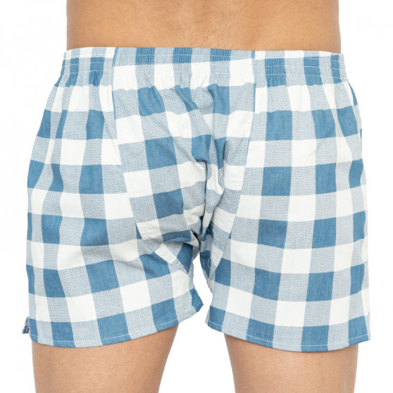 Boxershorts til mænd ELKA lyseblå ternede (P0010)