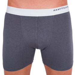 Boxershorts til mænd 69SLAM fit bamboo plain dark grey