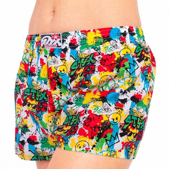 Shorts til kvinder Styx art klassisk gummi emoji (K954)