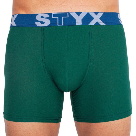 Boxershorts til mænd Styx lang sportselastik mørkegrøn (U1066)