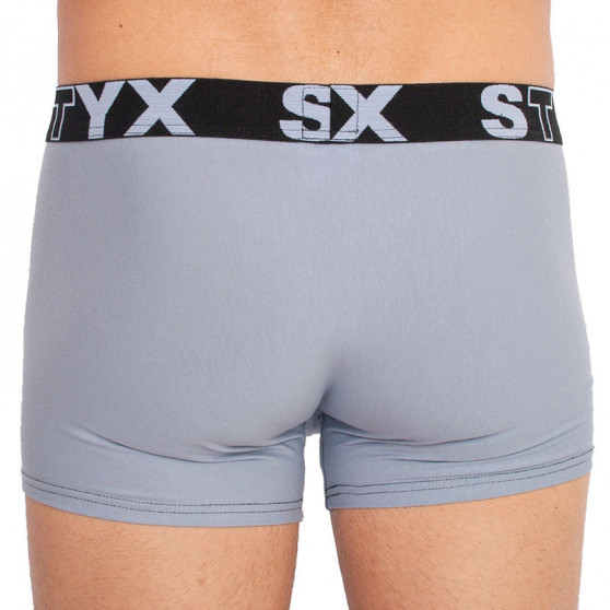 Boxershorts til mænd Styx sport gummi lysegrå (G1067)