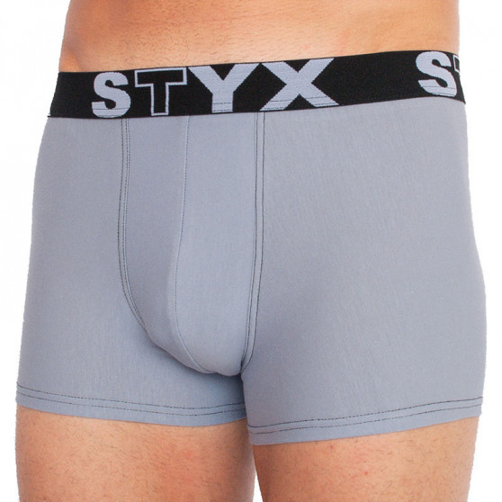 Boxershorts til mænd Styx sport gummi lysegrå (G1067)