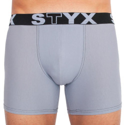 Boxershorts til mænd Styx lang sportselastik lysegrå (U1067)