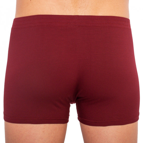 Boxershorts til mænd Styx klassisk gummi burgundy (Q1060)