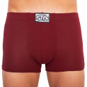 Boxershorts til mænd Styx klassisk gummi burgundy (Q1060)