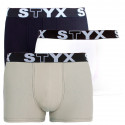 3PACK Boxershorts til mænd Styx sportselastik flerfarvet (G960106162)