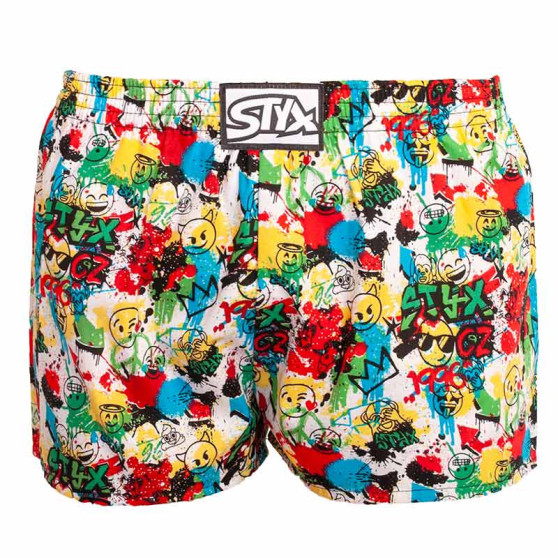 Børneshorts Styx art klassisk gummi emoji (J954)