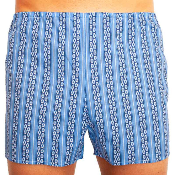 Boxershorts til mænd Foltýn blå hexagon