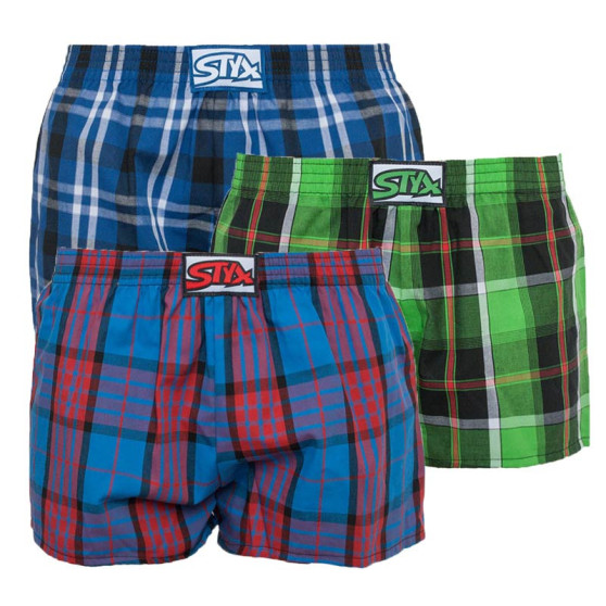 3PACK Børneshorts Styx klassisk elastik flerfarvet (J8171820)