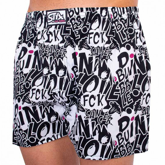 Boxershorts til mænd Styx art klassisk gummi Pink Bubble (A1059)