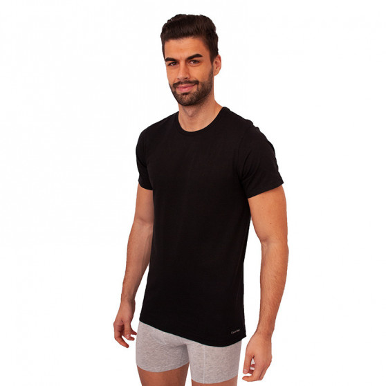 3PACK t-shirt til mænd Calvin Klein sort (NB4011E-001)