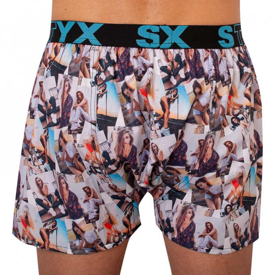 Boxershorts til mænd Styx art sports gummi models - limited edition (B1051)