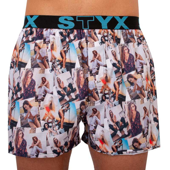 Boxershorts til mænd Styx art sports gummi models - limited edition (B1051)