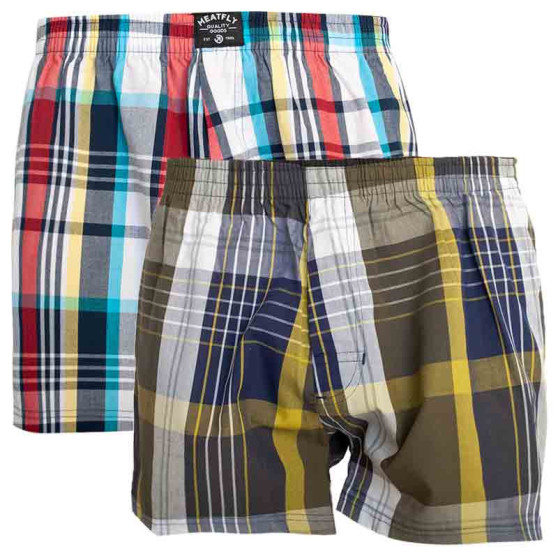 2PACK Boxershorts til mænd Meatfly flerfarvet (Jukebox 20 - E)