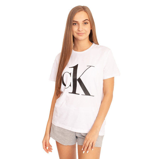 T-shirt til kvinder CK ONE hvid (QS6436E-7UM)