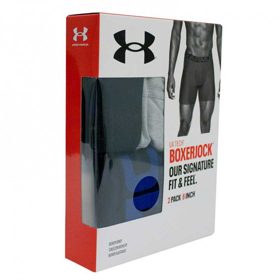 2PACK Boxershorts til mænd Under Armour sort (1363619 001)