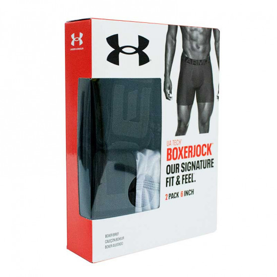 2PACK Boxershorts til mænd Under Armour grå (1363622 011)