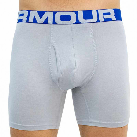 3PACK Boxershorts til mænd Under Armour grå (1363617 011)