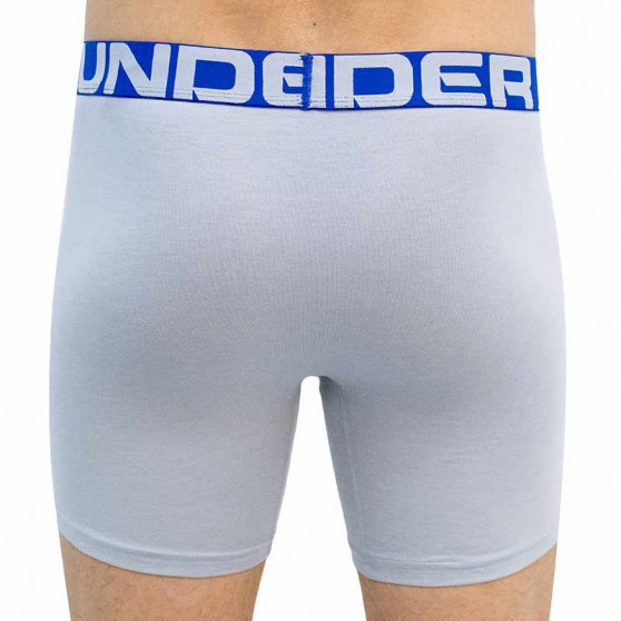 3PACK Boxershorts til mænd Under Armour grå (1363617 011)