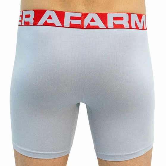 3PACK Boxershorts til mænd Under Armour grå (1363617 011)