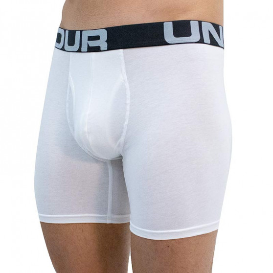 3PACK Boxershorts til mænd Under Armour hvid (1363617 100)