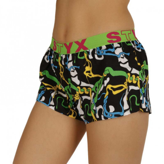 Dameshorts Styx art sports gummi jungle (T956)