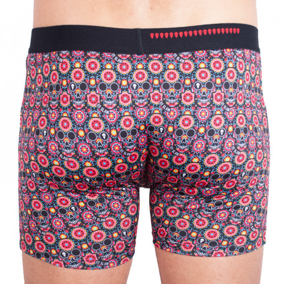 Ingen emballage - Boxershorts til mænd 69SLAM fit flower skull