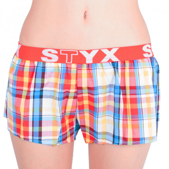 3PACK Dameshorts Styx sport gummi flerfarvet (T6212233)