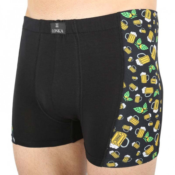 Boxershorts til mænd Lonka sort (Kamil pivo malé)