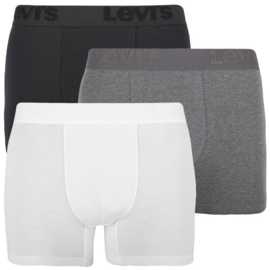 3PACK Boxershorts til mænd Levis flerfarvet (905045001 010)