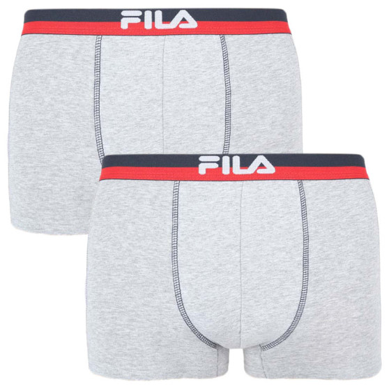 2PACK Boxershorts til mænd Fila grå (FU5020/2-400)