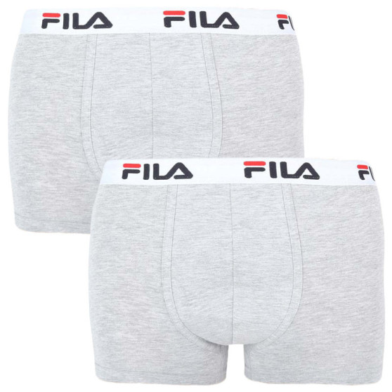 2PACK Boxershorts til mænd Fila grå (FU5016/2-400)