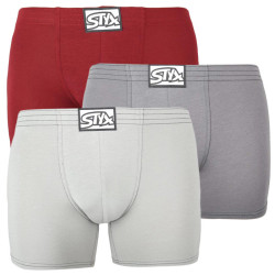 3PACK Boxershorts til mænd Styx lang klassisk elastik (F10606263)