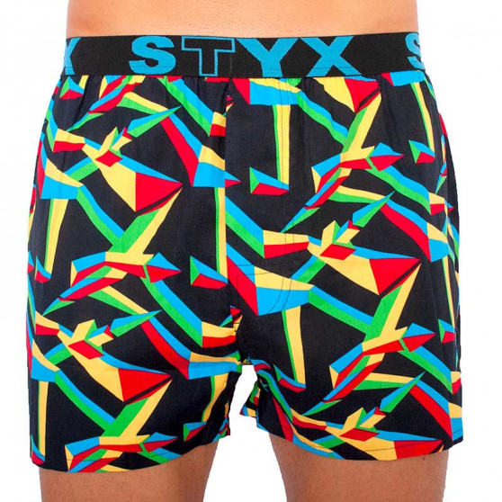 3PACK Boxershorts til mænd Styx sport elastik flerfarvet (B9565758)