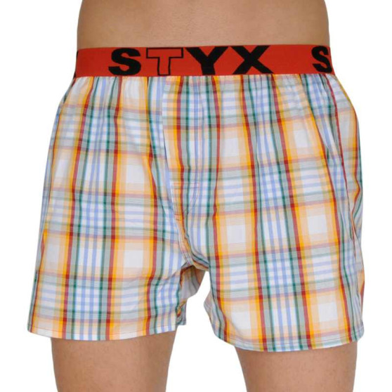 Boxershorts til mænd Styx sport gummi flerfarvet (B105)