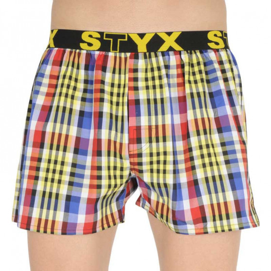 10PACK Boxershorts til mænd Styx sport elastik flerfarvet (B8313234567890)