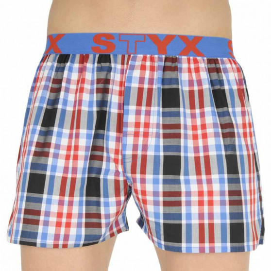 10PACK Boxershorts til mænd Styx sport elastik flerfarvet (B8313234567890)