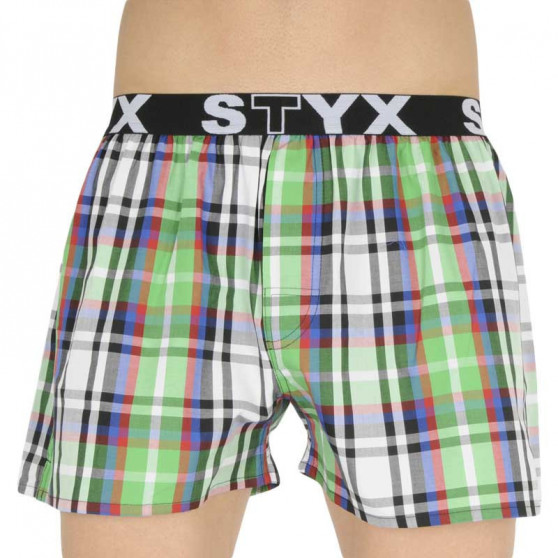 10PACK Boxershorts til mænd Styx sport elastik flerfarvet (B8313234567890)