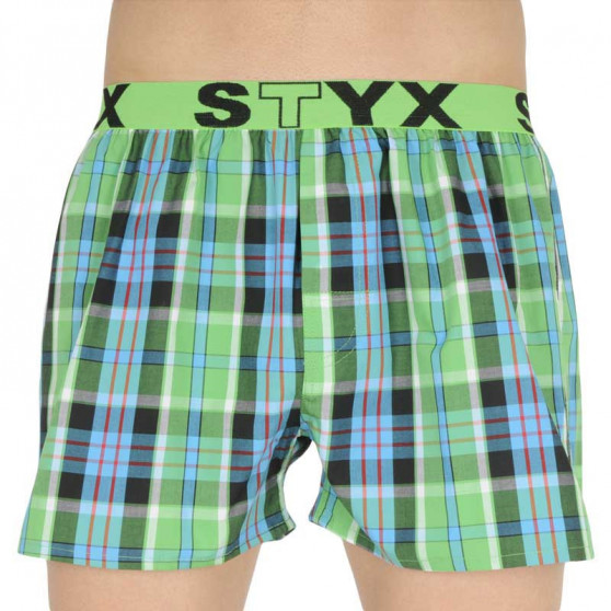 10PACK Boxershorts til mænd Styx sport elastik flerfarvet (B8313234567890)