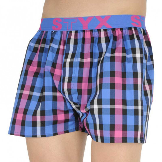 10PACK Boxershorts til mænd Styx sport elastik flerfarvet (B8313234567890)